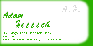 adam hettich business card